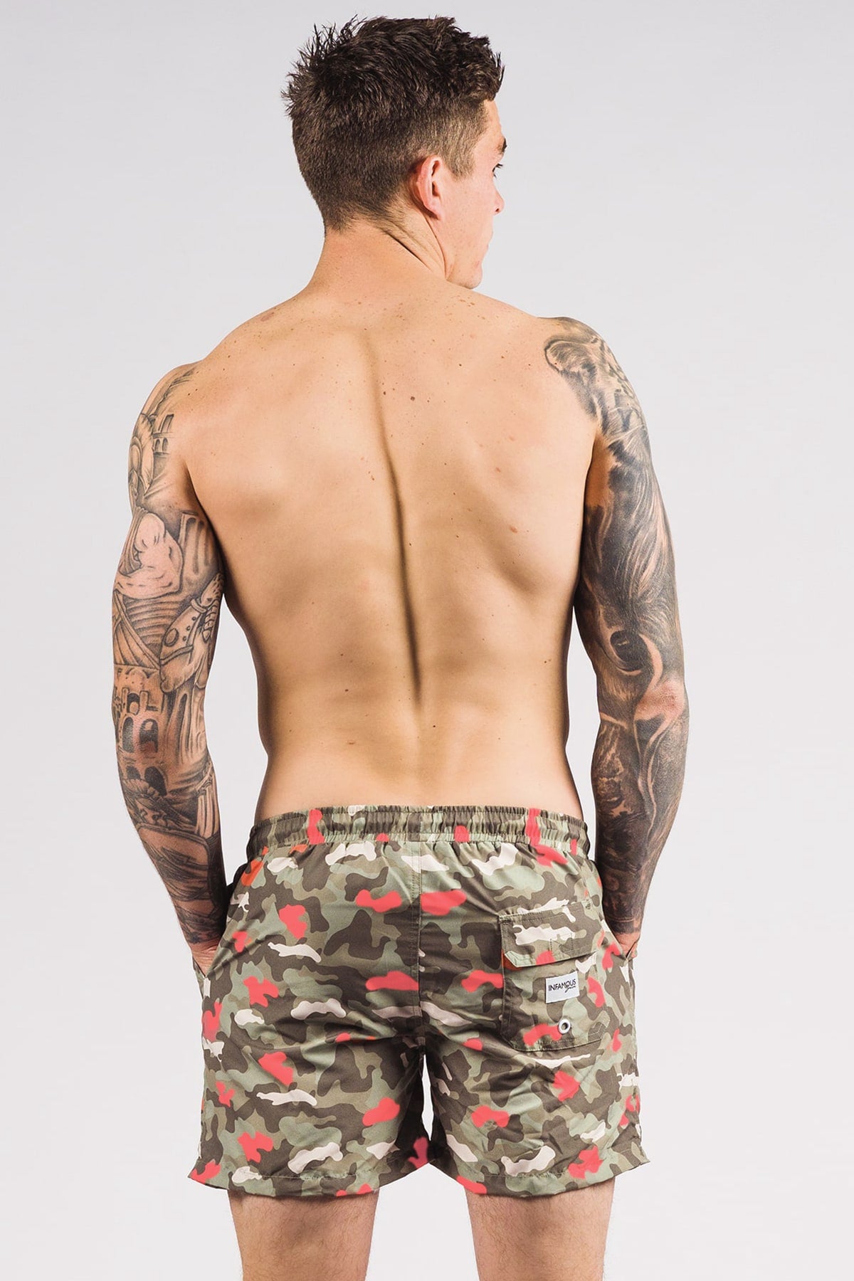 Hank Board Shorts Final Sale - Neon Camo