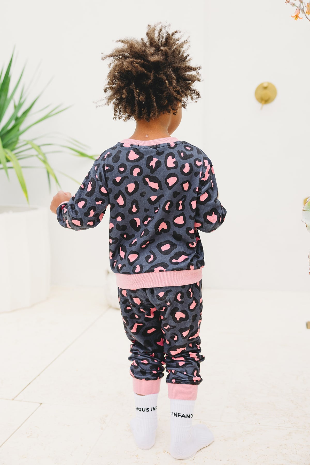 Mini Bessie PJ Set - Stone Leopard