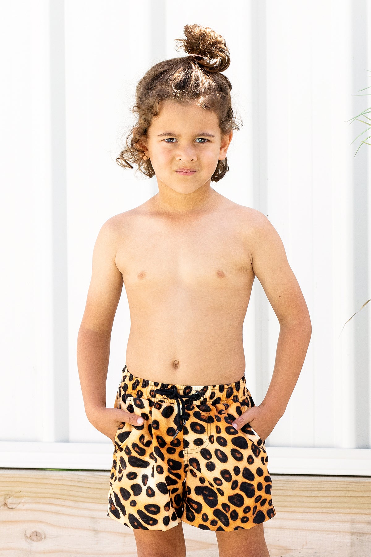 Mini Hank Board Shorts Final Sale - Cheetah Fever