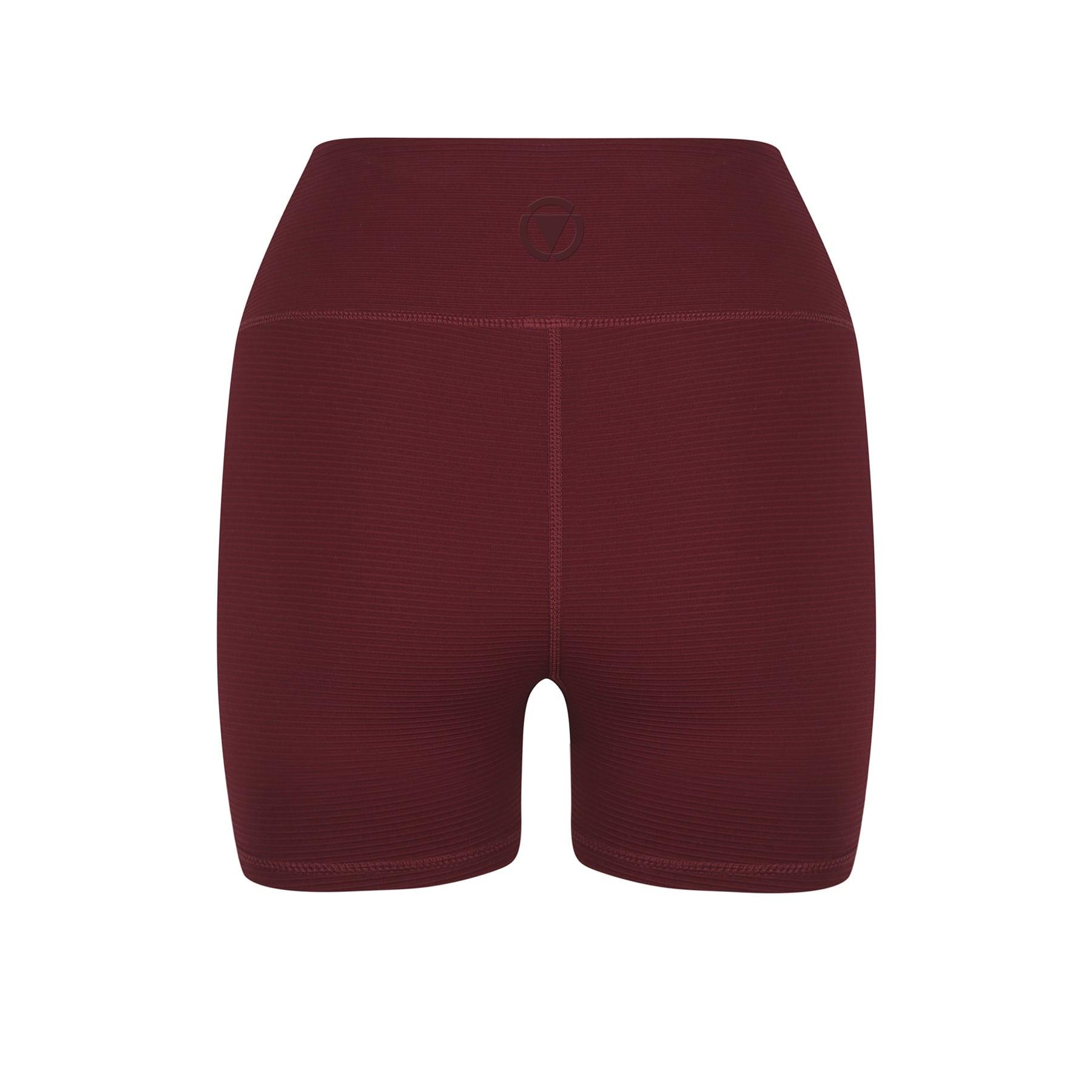 Sally Bike Shorts Final Sale - Red Wine Ribbed