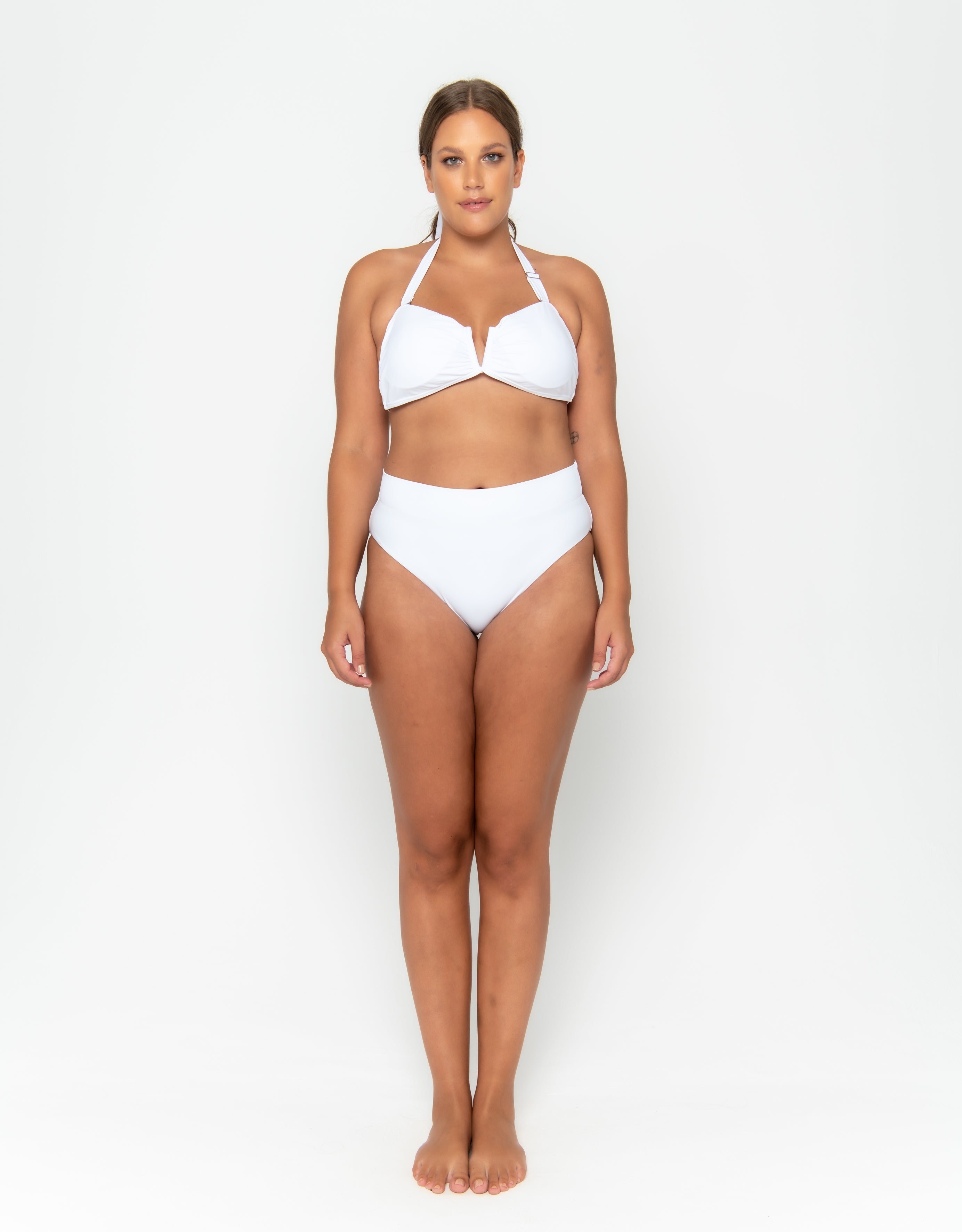 Scarlett Bandeau Top - Fresh White