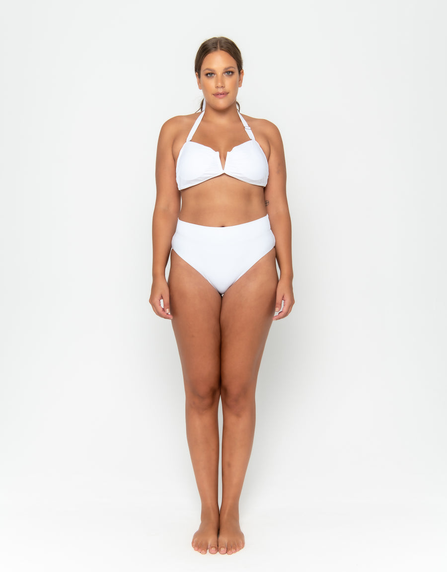 Scarlett Bandeau Top - Fresh White