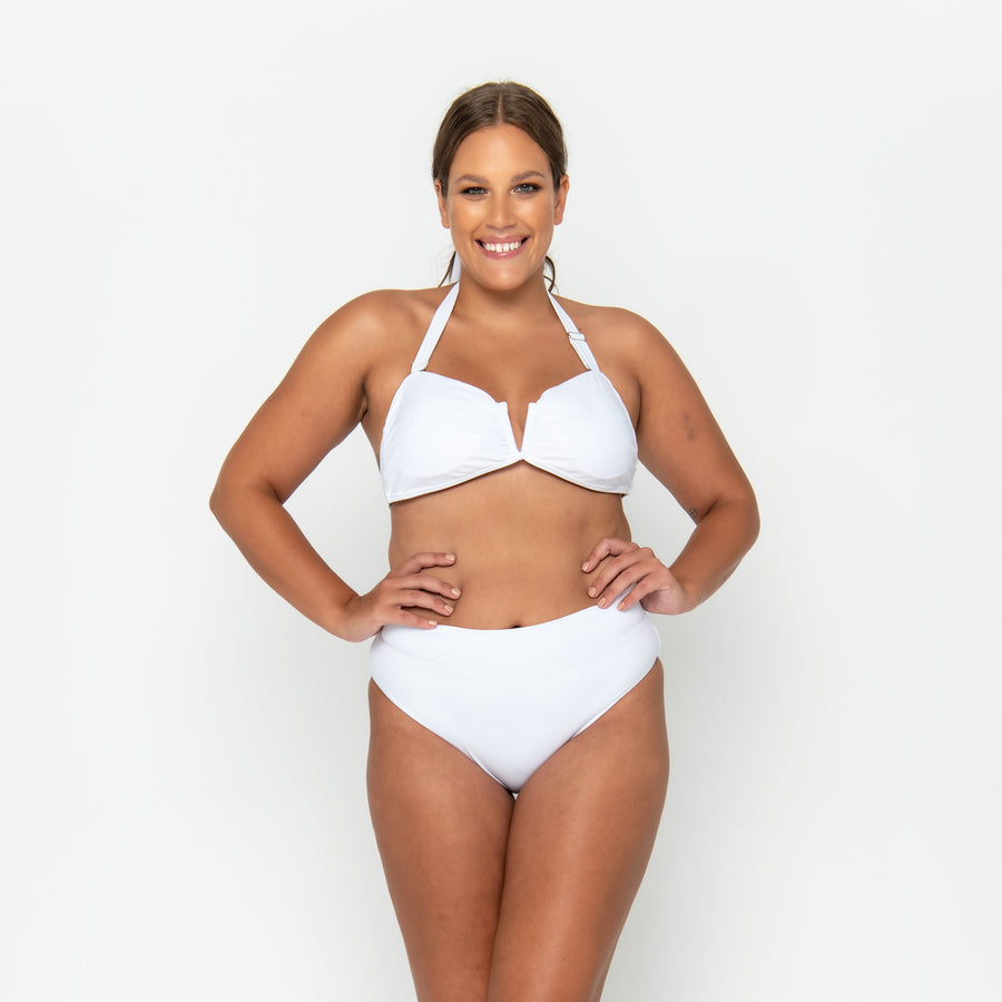 Scarlett Bandeau Top - Fresh White