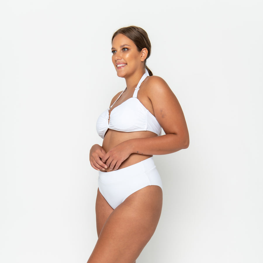 Scarlett Bandeau Top - Fresh White