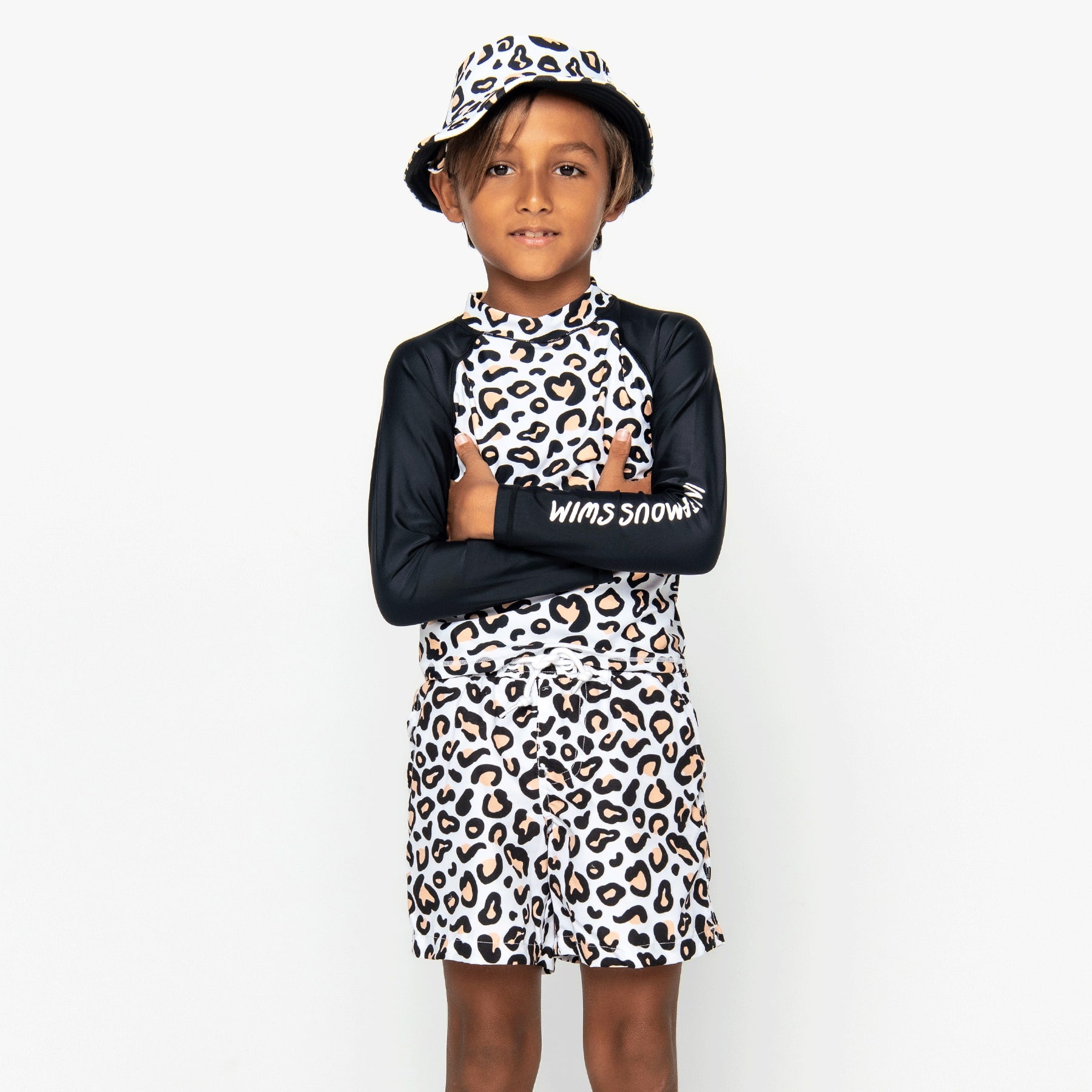 Mini Hank Board Shorts - Safari Leopard