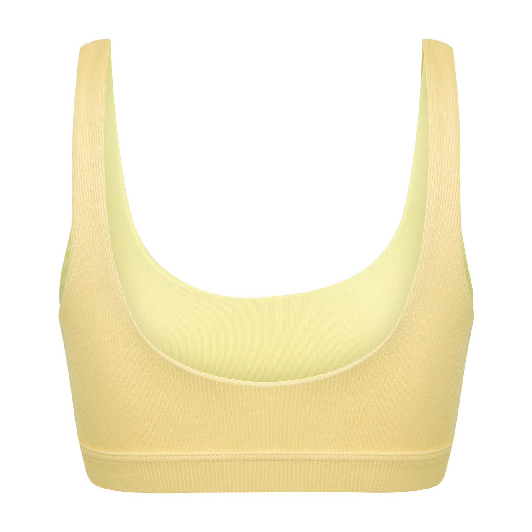 Gia Bikini Top Final Sale - Sunshine Yellow Ribbed