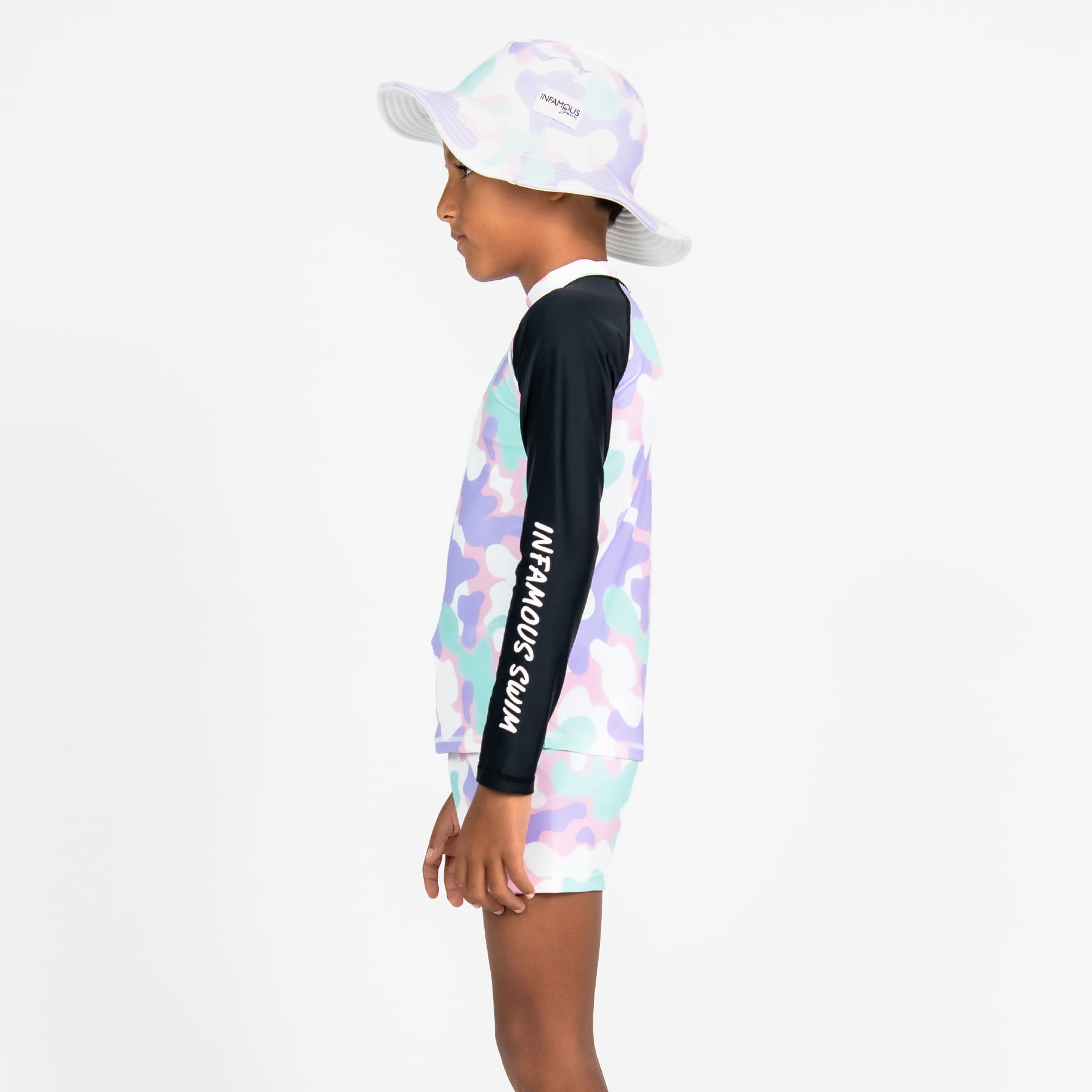 Mini Billy Rashie Top Final Sale - Pastel Camo