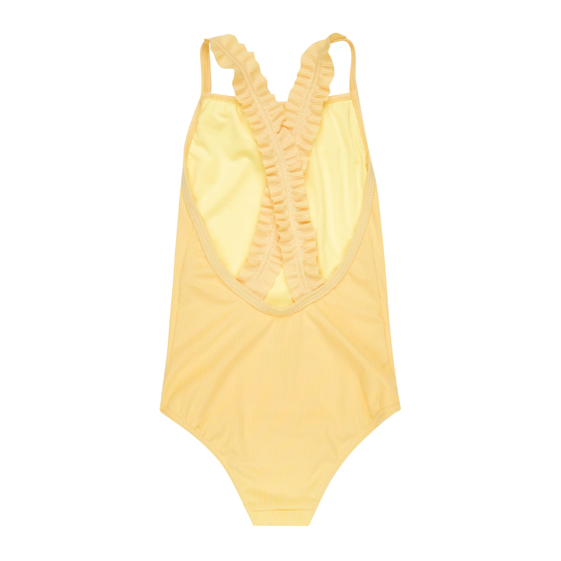 Mini Candice One Piece Final Sale - Sunshine Yellow Ribbed