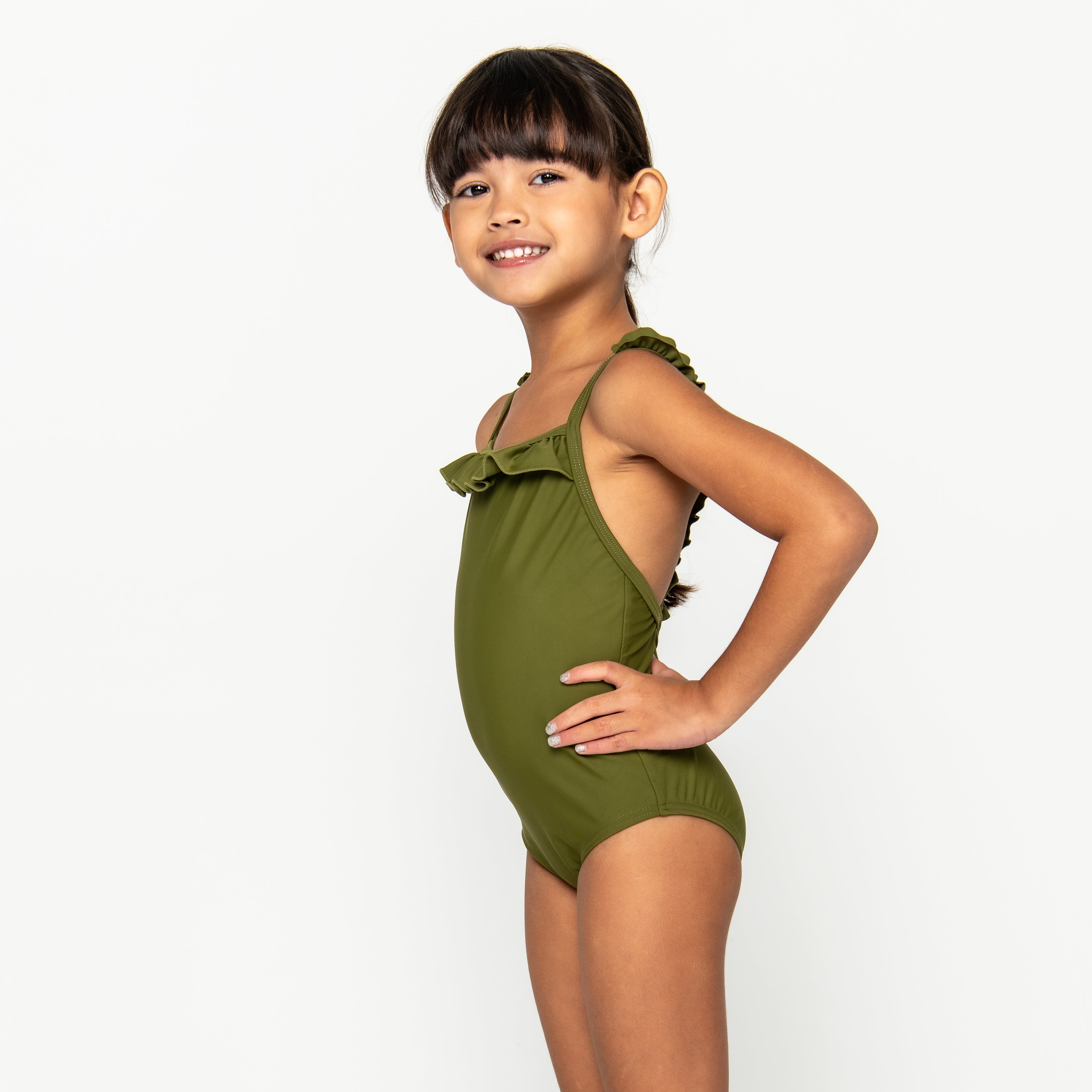 Mini Candice One Piece Final Sale - Olive Martini